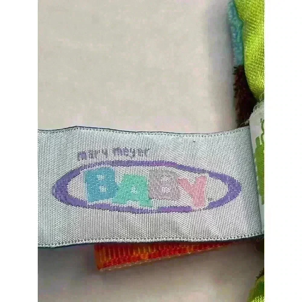 Mary Myer Baby Taggies Lovey Security Blanket Monkey Bird Orange